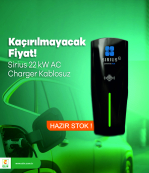 22kW Elektrikli Araç Şarj İstasyonu Kablosuz