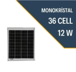 Lexron 12W Monokristal Güneş Paneli