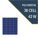 Lexron 42W Polykristal Güneş Paneli