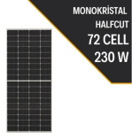 Lexron Half Cut 230W Monokristal Güneş Paneli