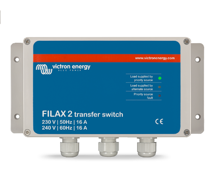 VICTRON ENERGY Victron Filax-2 230V50Hz-240V60Hz Automatic Transfer Switch