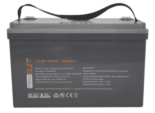Mexxsun Lityum Akü 128V 100Ah LiFePo4 1280Wh