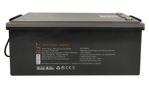 Mexxsun Lityum Akü 128V 200Ah LiFePo4 2560Wh