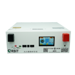Orbit 512 V 100 Ah Lifepo4 Akü-Low Voltage-Ekranlı-Metal Kasa